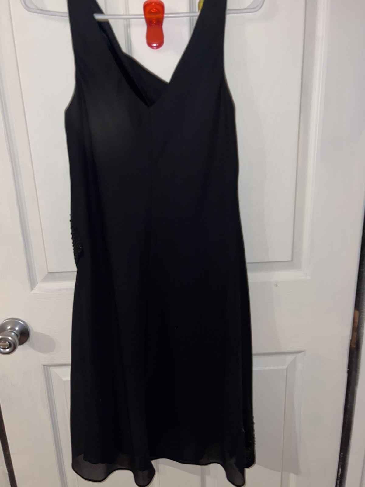 Onyx Nite Little Black Dress Womens Size 12 Glitter Shiny Sleeveless Rhinestones