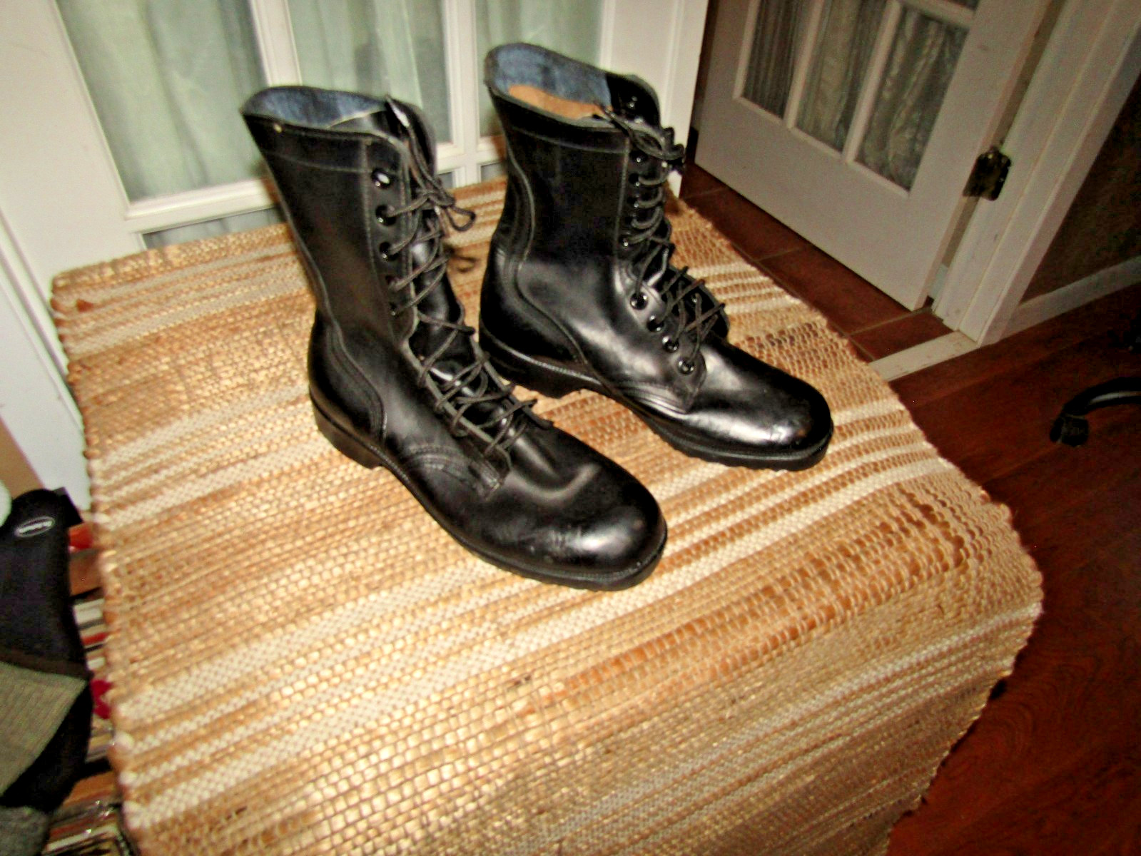 Vtg’80 RO-Search PJ Men’s Size 7 W Black Leather Combat Boots Made In USA