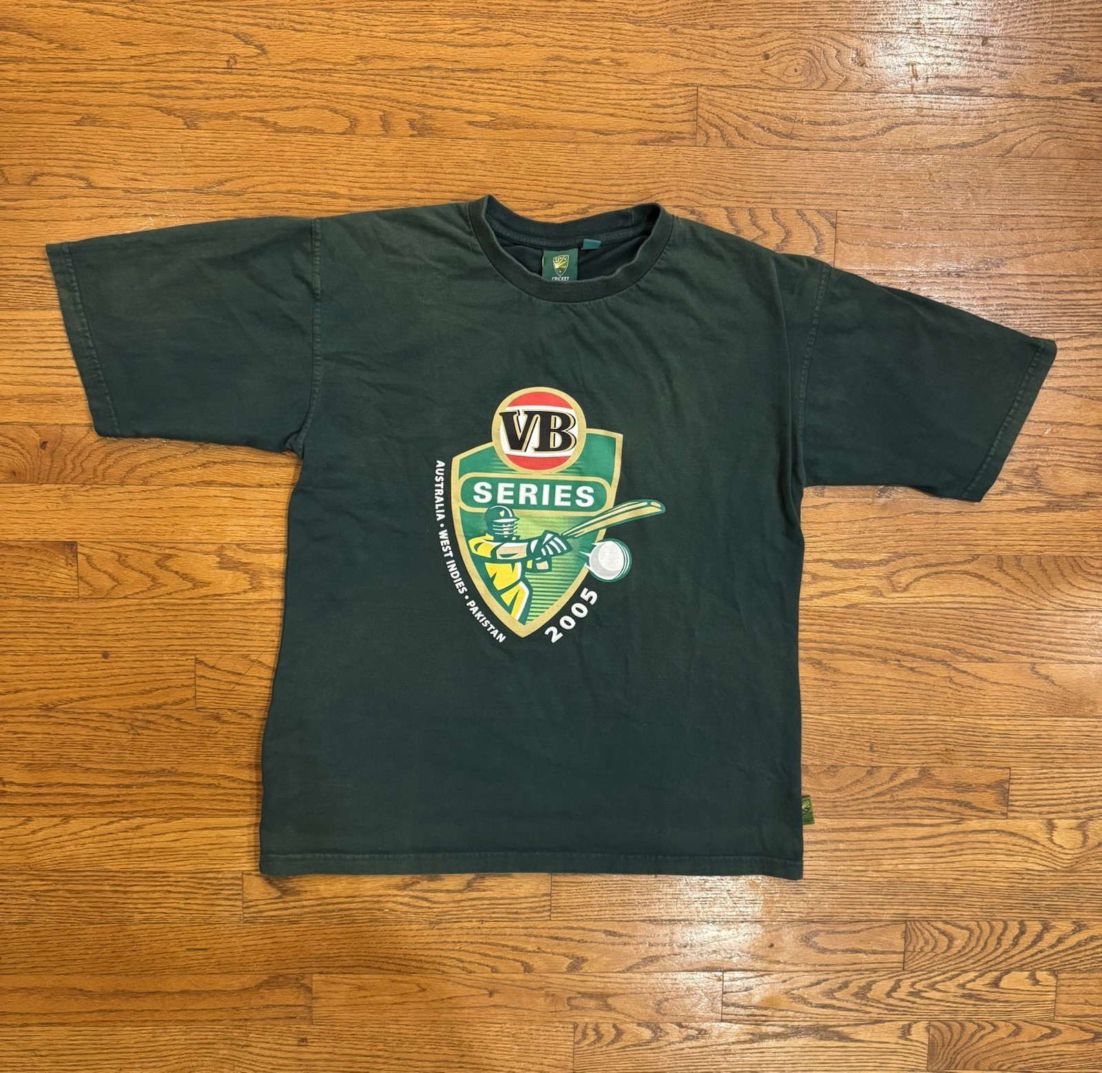 Vintage 2005 VB Series Cricket Australia Shirt Men’s Large Green