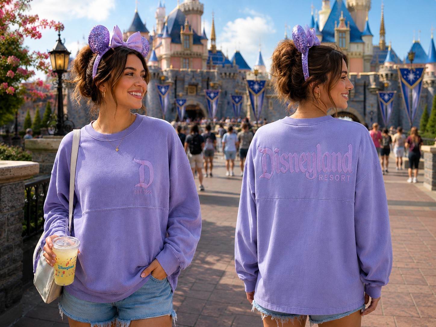 Disneyland Resort Lavender Spirit Jersey XS Disney Parks Cruise Vacation Casual