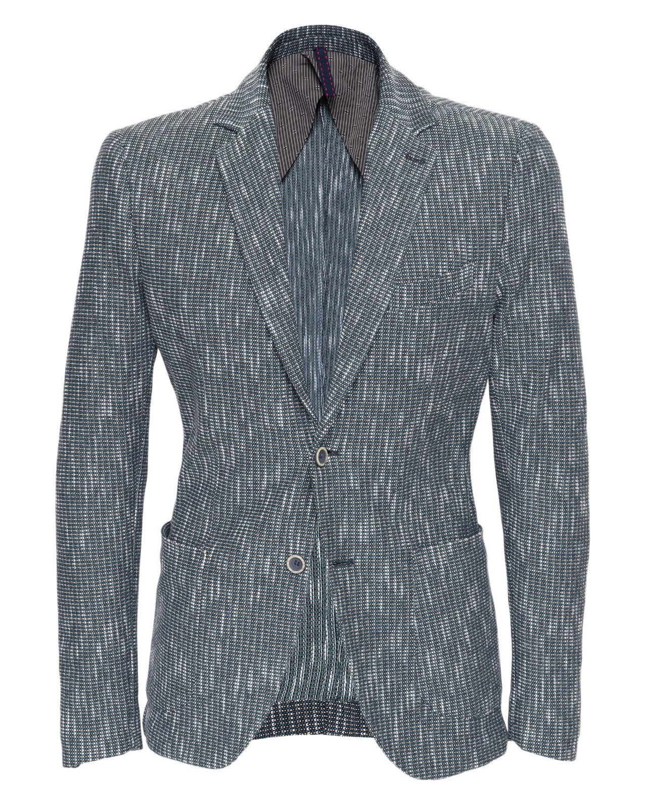 NWT EZZELINO SPORT COAT blazer jacket green cotton linen luxury Italy 48