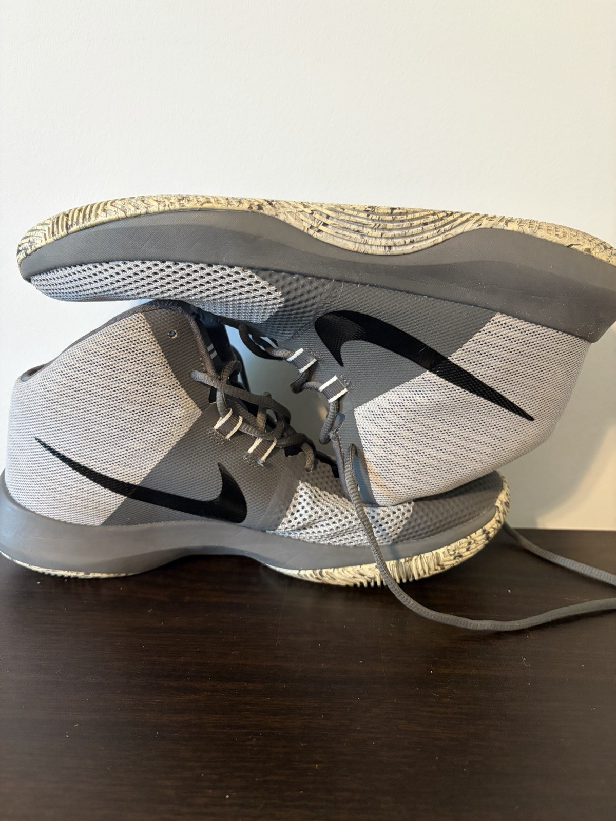 Nike Air Precision Basketball Shoes Wolf Gray Men’s Size 10