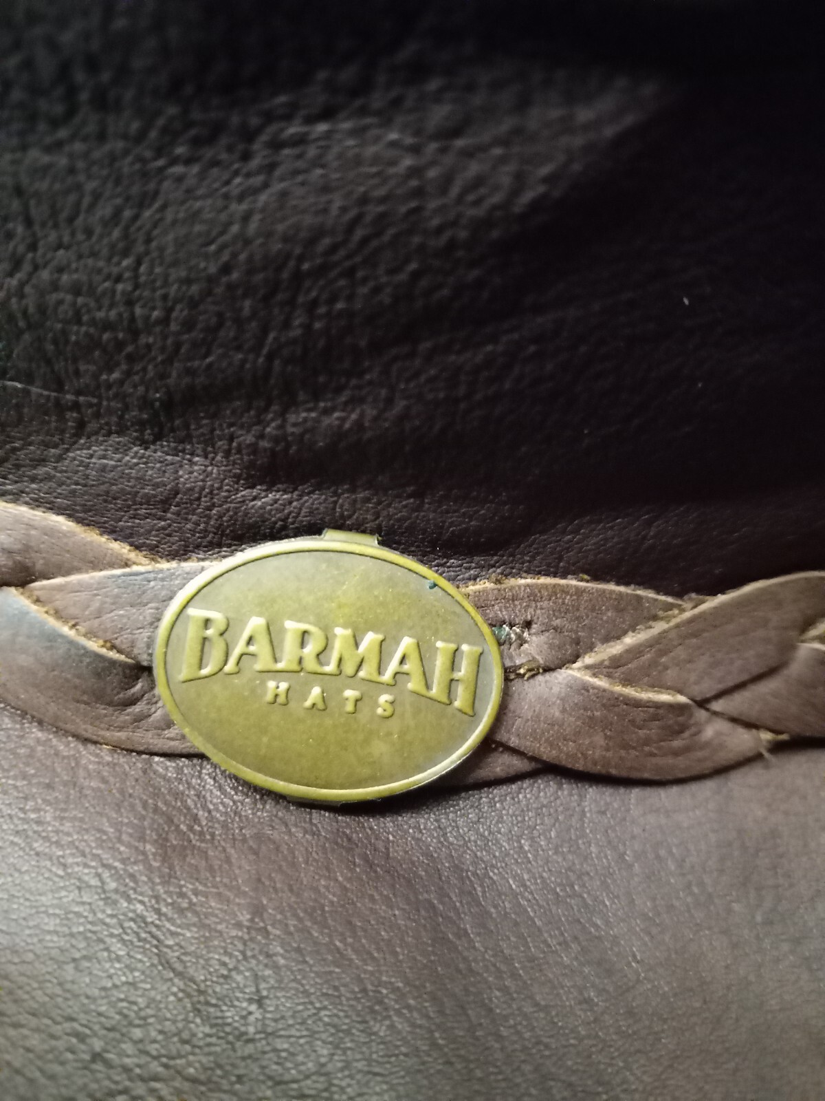Barmah Aussie Sundowner Kangaroo Leather Waterproof Brown 12 1/2 in x 12 In Hat