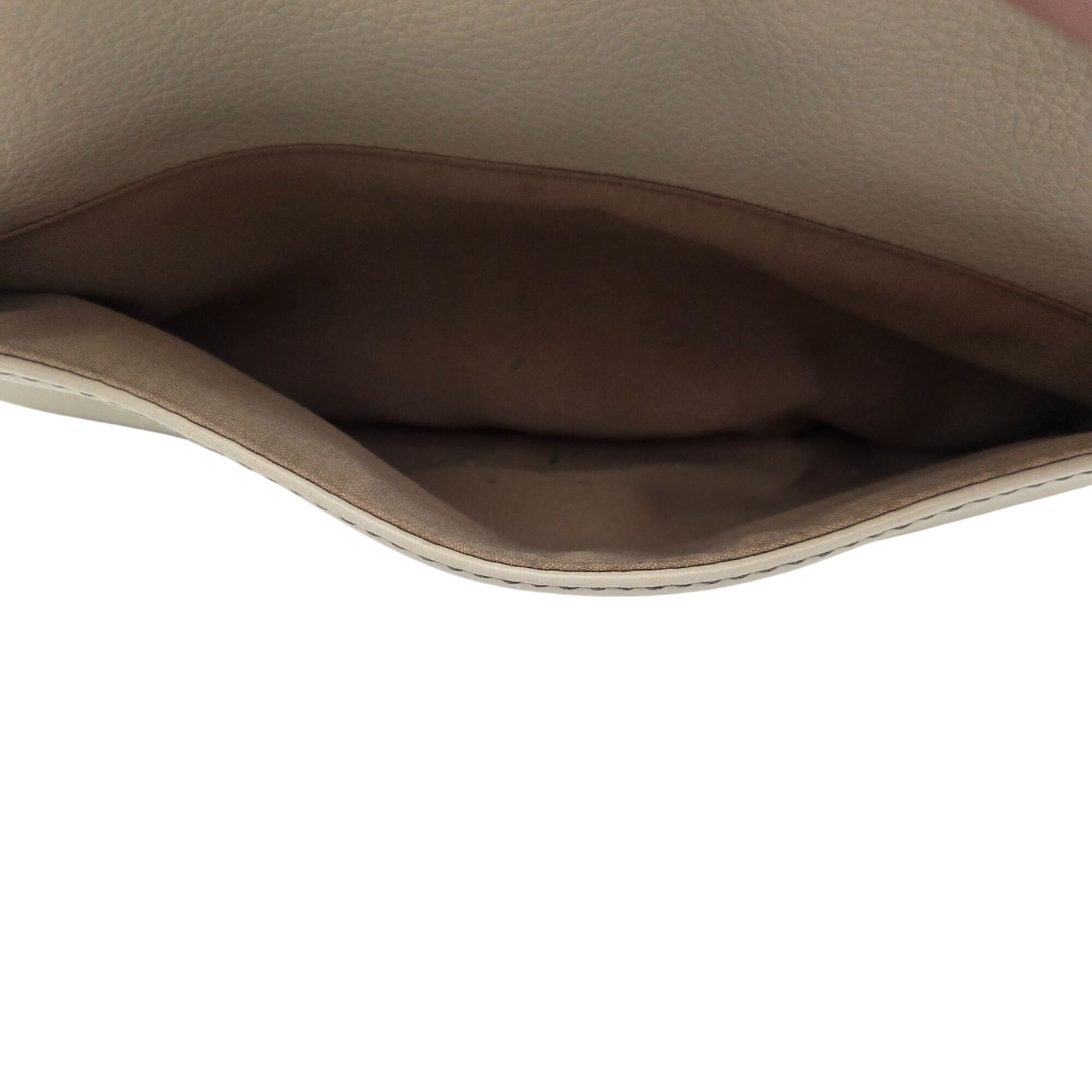 Villager Beige Faux Leather Shoulder Bag With Buckle Accent & Zipper Closure