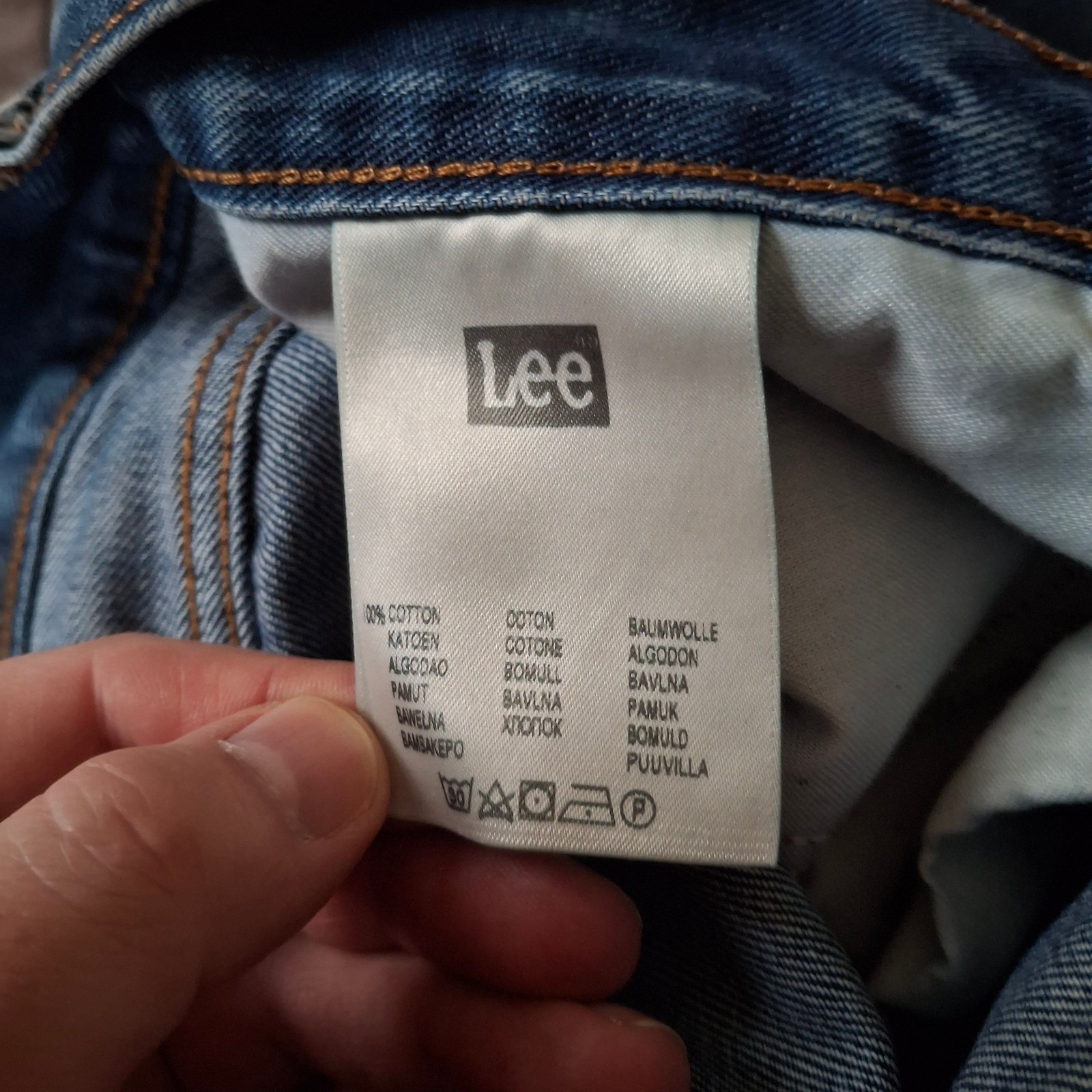 LEE VINTAGE Mens Blake Jeans Blue Stonewash 36W 29-32L Straight Fit VGOOD COND