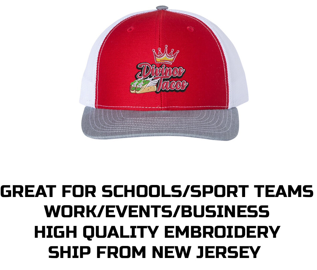 Ink Stitch Richardson 112 Custom Logo Texts Stitching Logo TextsTrucker Caps