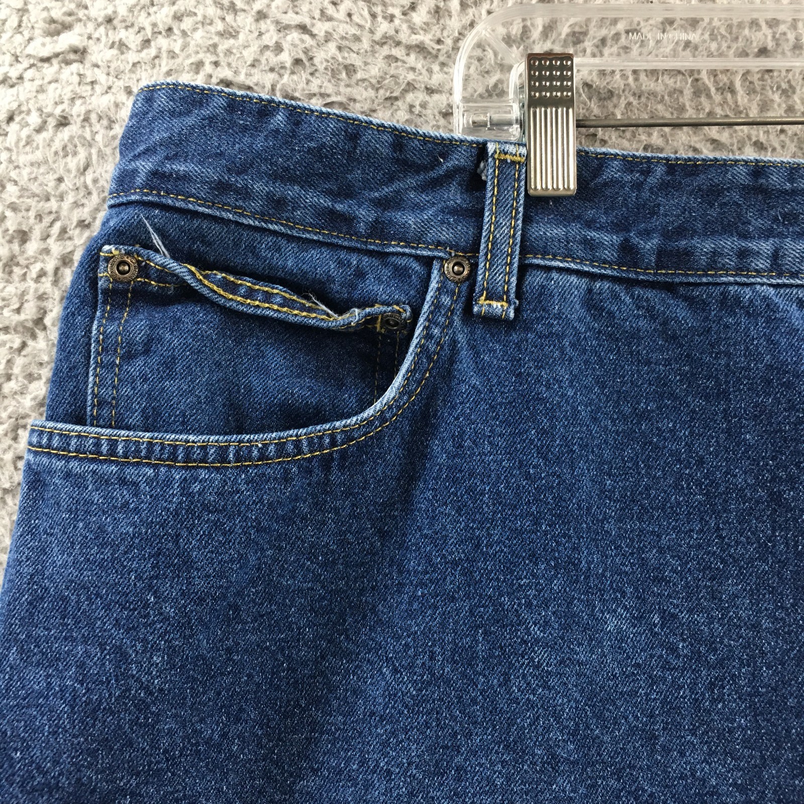 Cabelas Classic Fit Straight Jeans Mens 48/30 (actual 49×28) Blue Denim Mid Rise