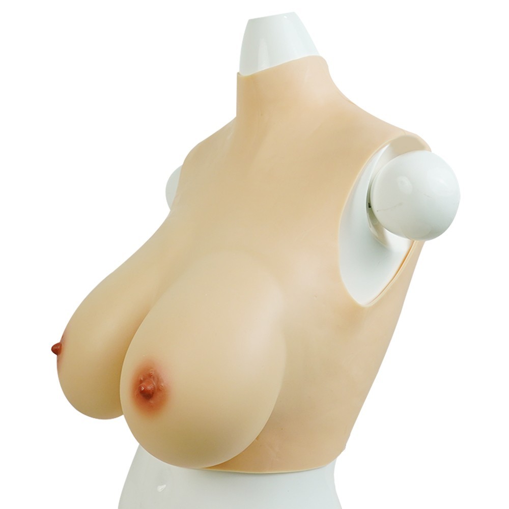 B-H Cup Silicone Breastplate Breast Forms Realistic Fake Boobs For Crossdresser