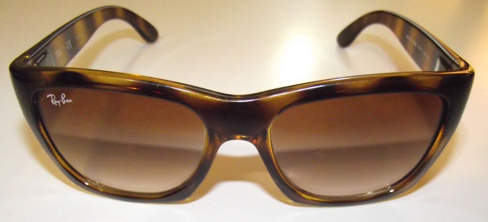 Ray-Ban RB4194 710/85 Polished Light Havana/Brown Rectangle Sunglasses 53-17-140