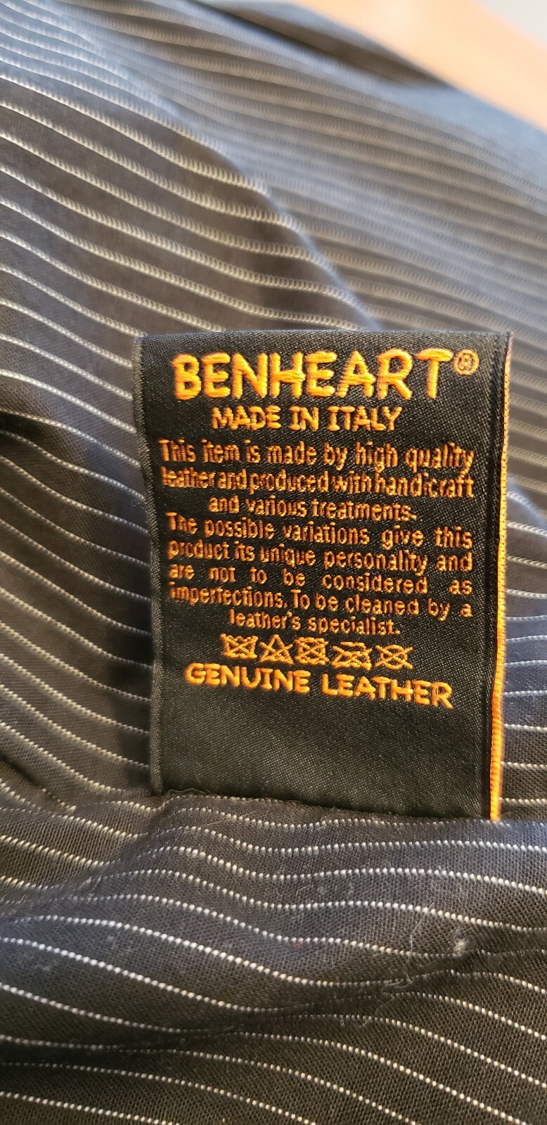 Benheart Pino Nuova Zelanda Lambskin Cafe Racer Leather Jacket Sz. M/L US40 EU50