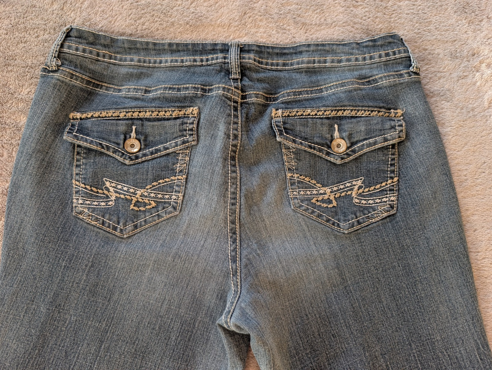 A.N.A a New Approach Jeans Women’s Size 20W Blue Boot Cut Embroidered Pockets