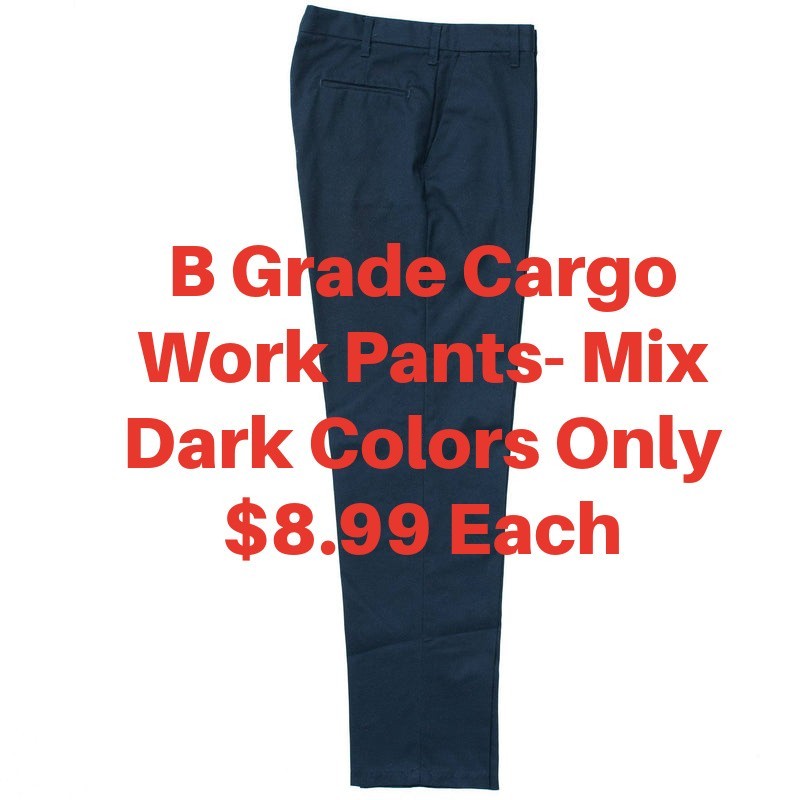 Used B Grade Cargo Uniform Work Pants Cintas, Unifirst, Dickies, Redcap Etc