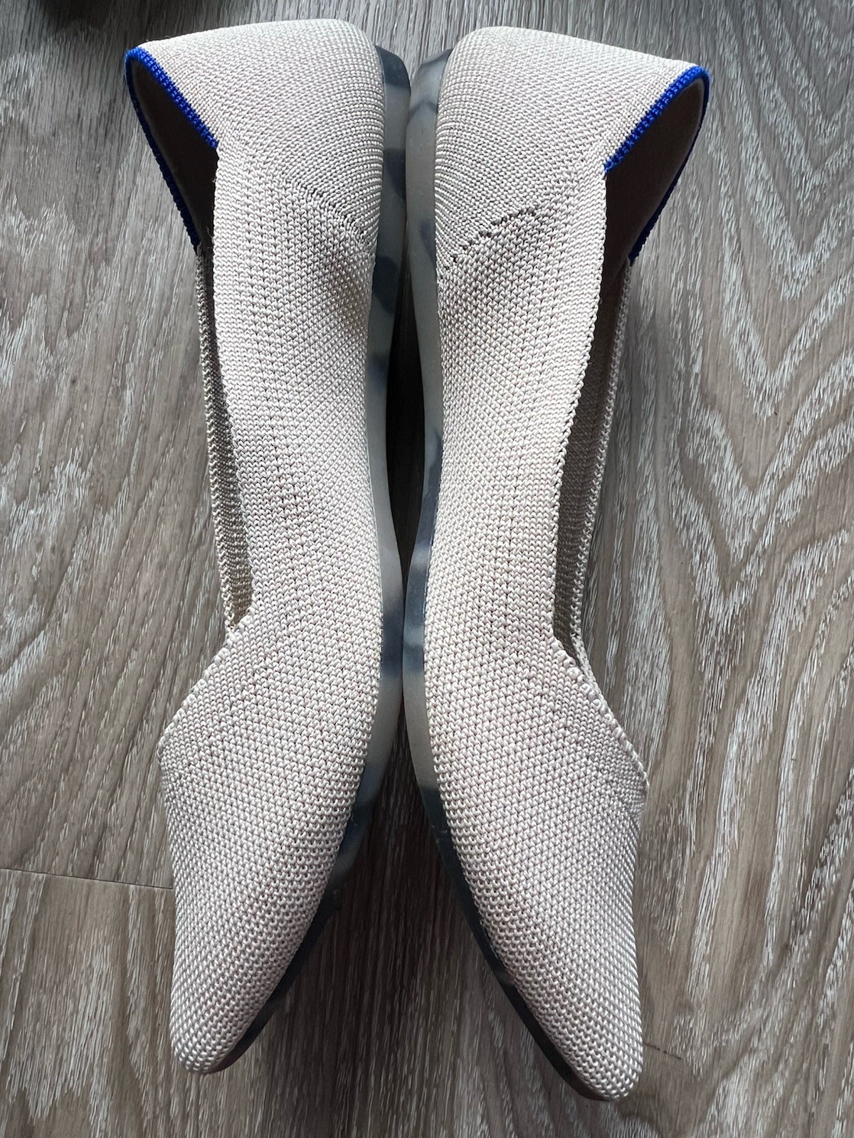 Rothy’s Women’s The Point Ballet Flat Flats Casual Natural Tan Beige sz 6.5