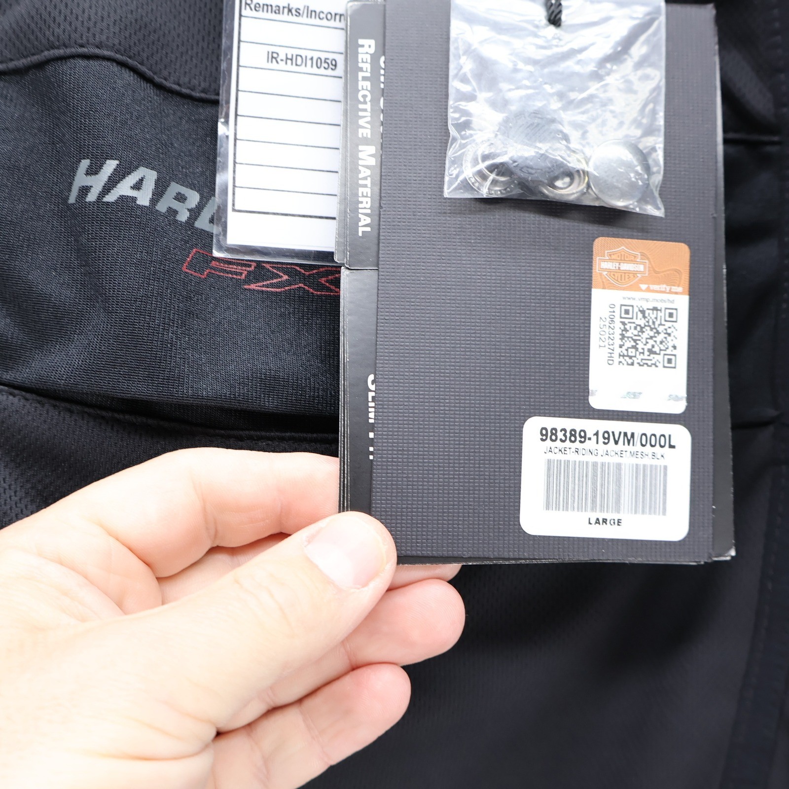 Harley-Davidson FXRG Men Black Mesh Riding Jacket CW19MFJ11152 Large NWT