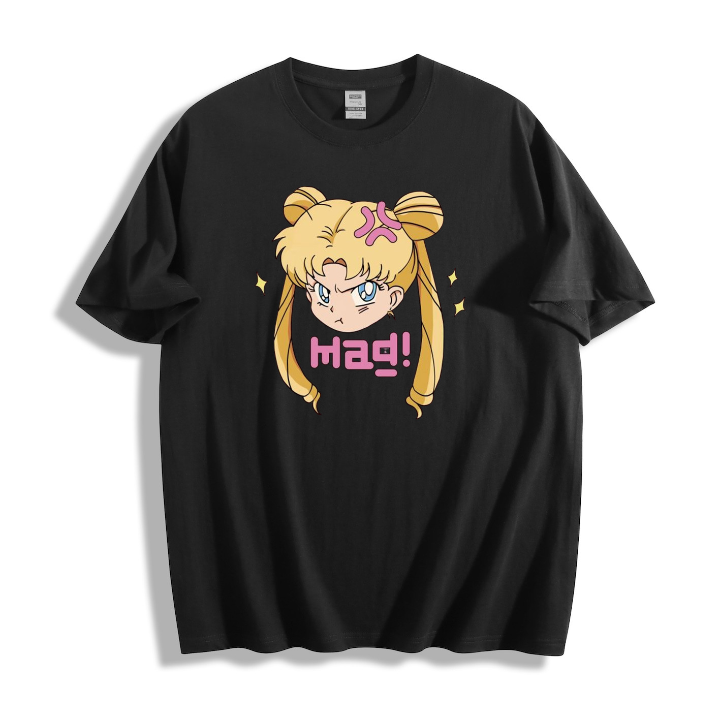 Sailor Moon “Mad!” T-Shirt – Relatable Anime Meme Design Unisex Tee