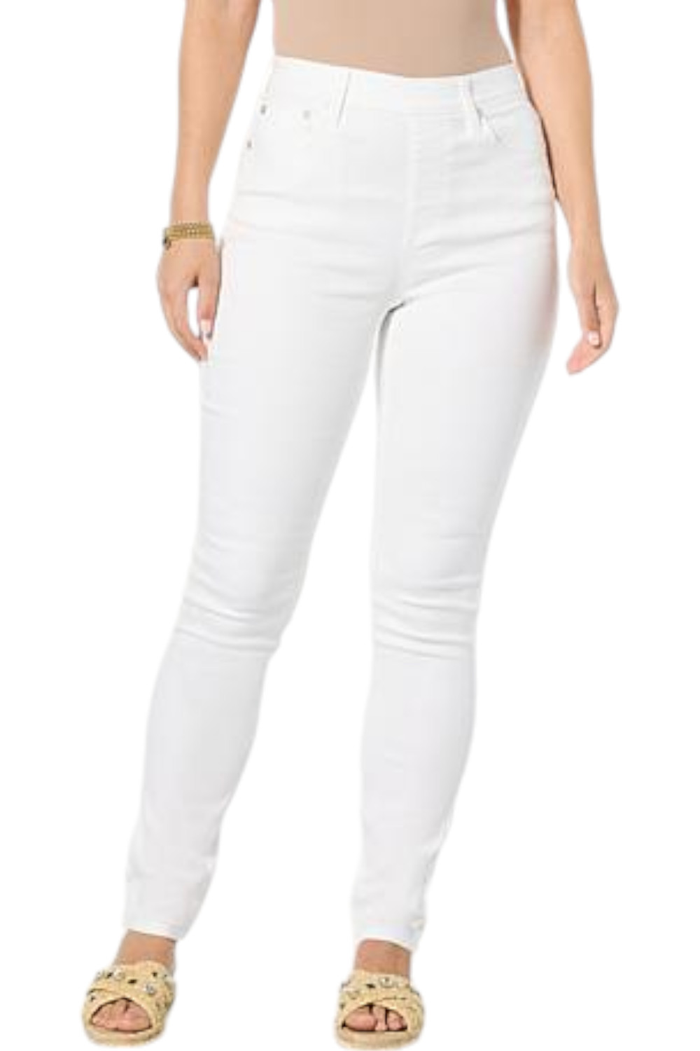 DG2 by Diane Gilman Women’s Denim 5Pocket Jegging White
