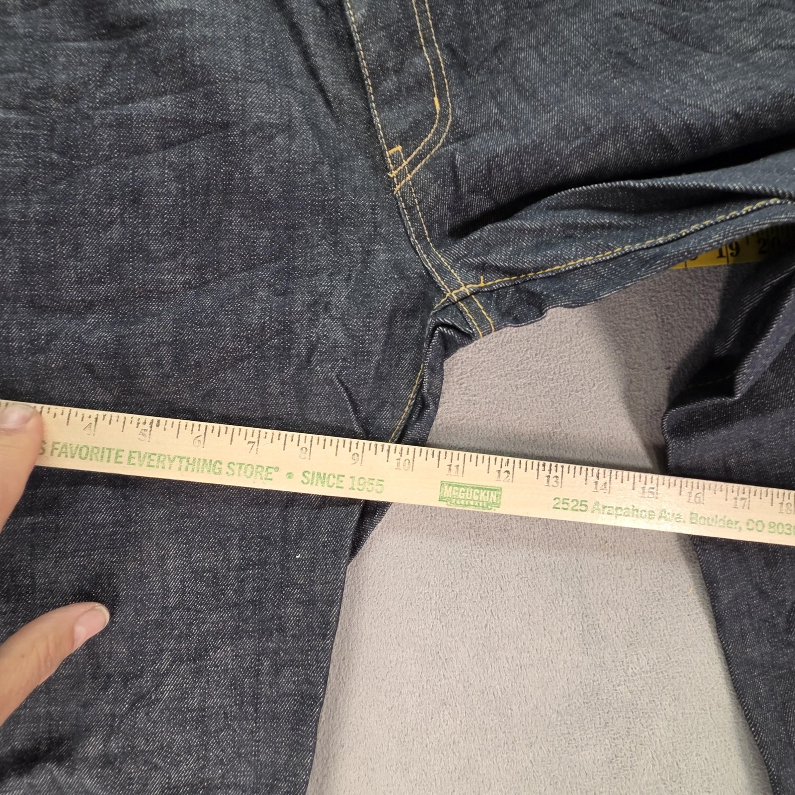 Uniform Bridge Jeans Womens Selvedge High Rise Slim Straight Fits 26×29