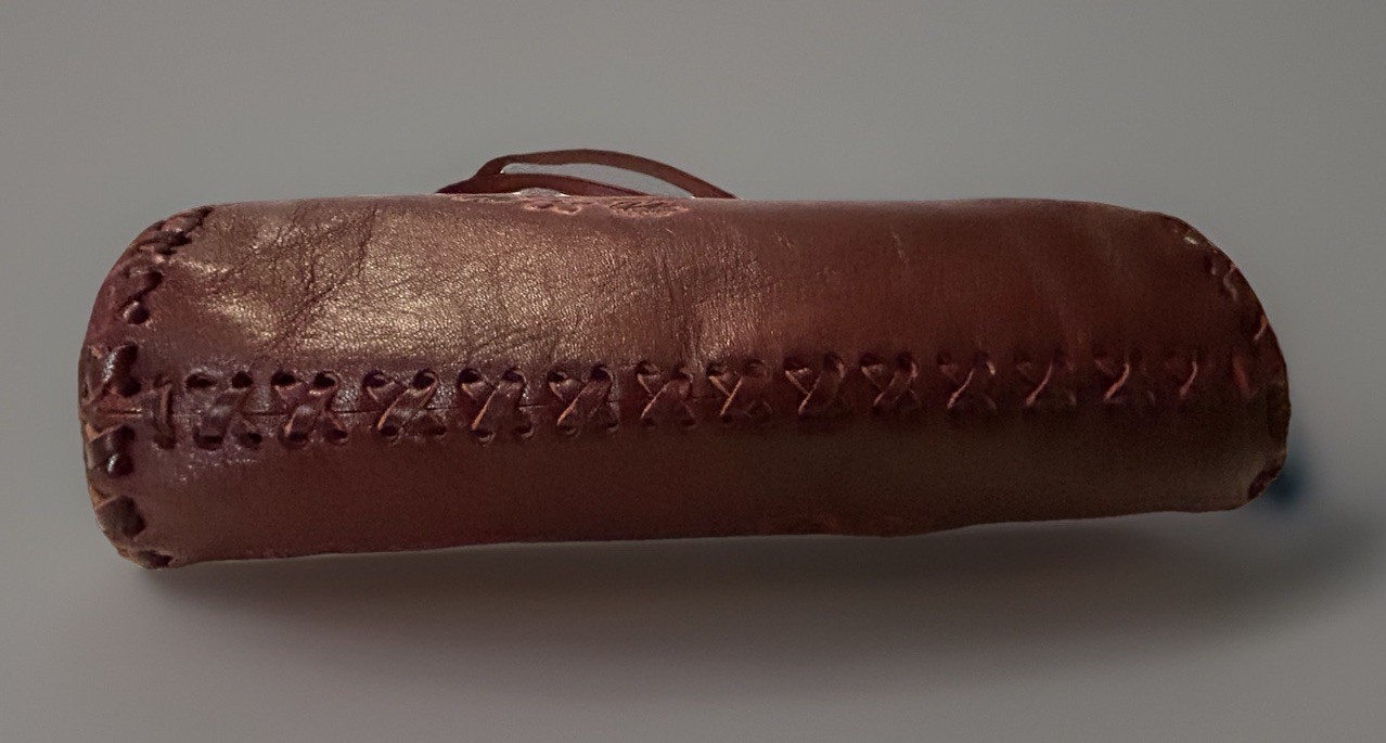 Vintage Tooled Stamped Leather Brown Hippie Purse Boho 10” X 7” X 3”