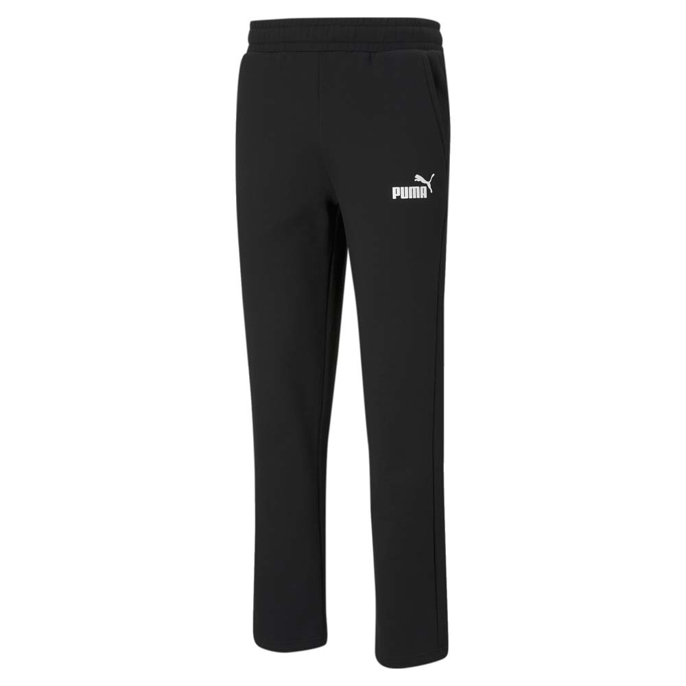 PUMA Essentials Logo Pants Mens Black Casual Athletic Bottoms 58671801