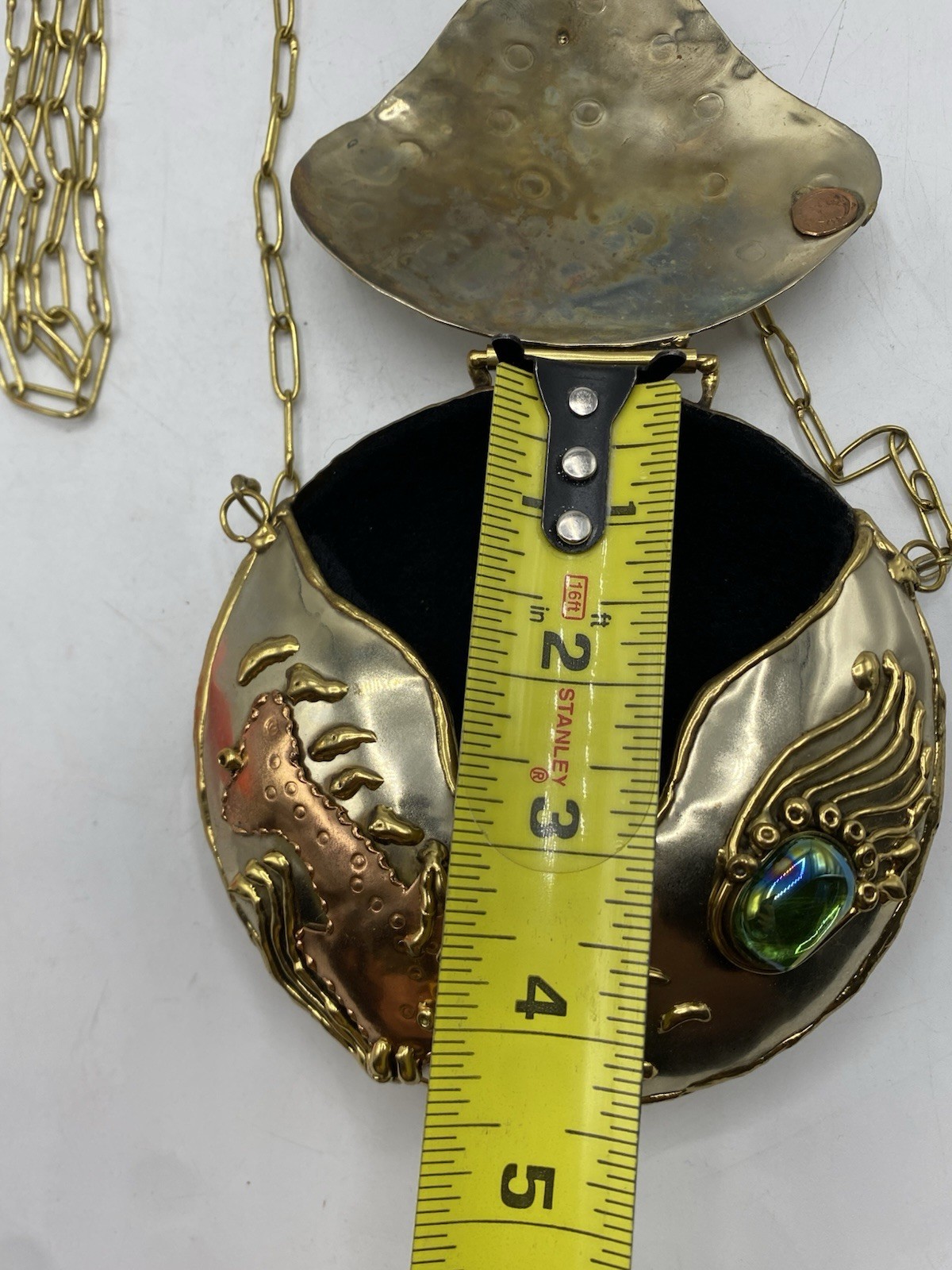 Vintage Lunacy Designs Mixed Metal Mini Fish Purse