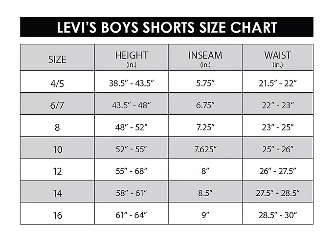 Levi’s Boys 511 Stretch Soft Flexible 5 Pockets Denim Slim Fit Short