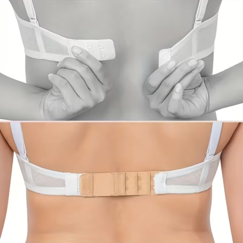 24Pcs Adjustable Bra Extender 2/3/4 Hooks with Elastic Underwear Strap Extension