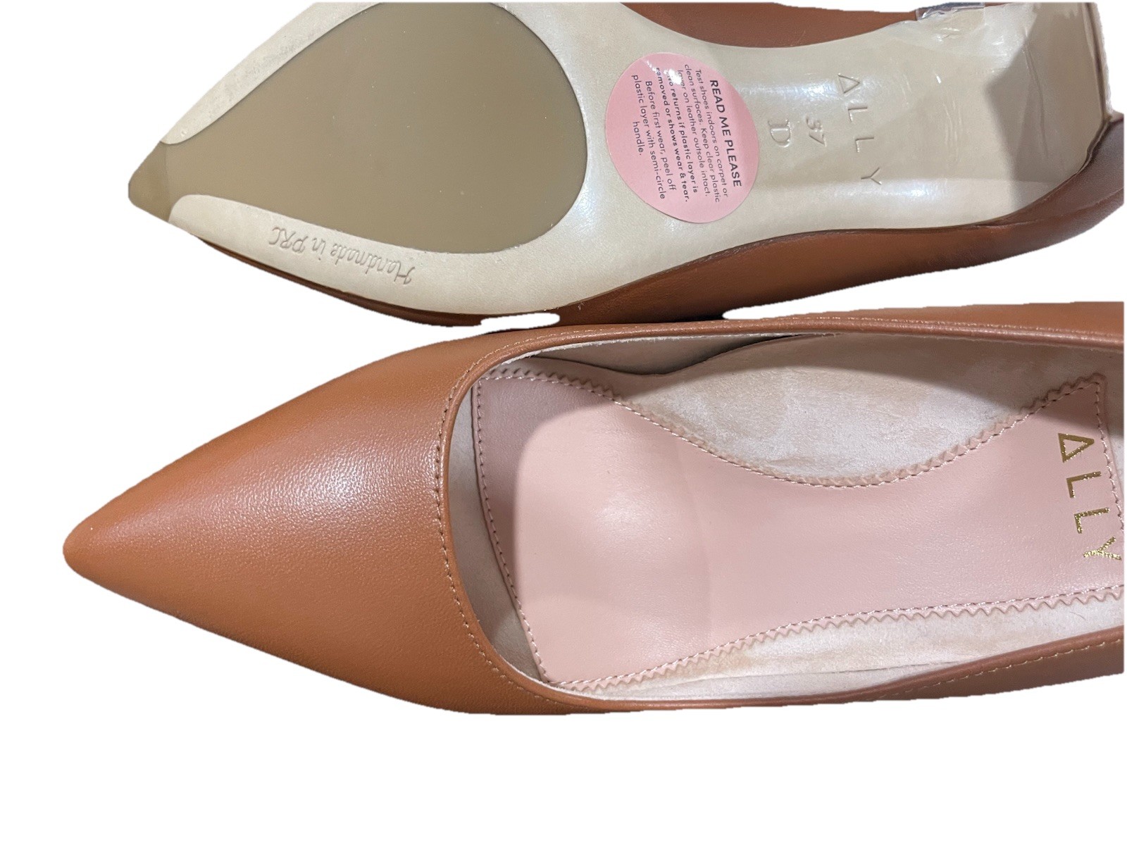 Courageous Caramel Leather Block Heel Pump -Ally