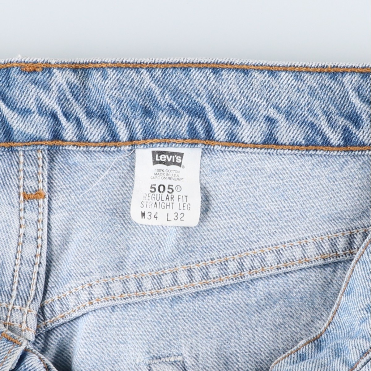 Used Levi’s 00505-4834 Regular Fit Straight Leg Tapered Denim Pants Made in …