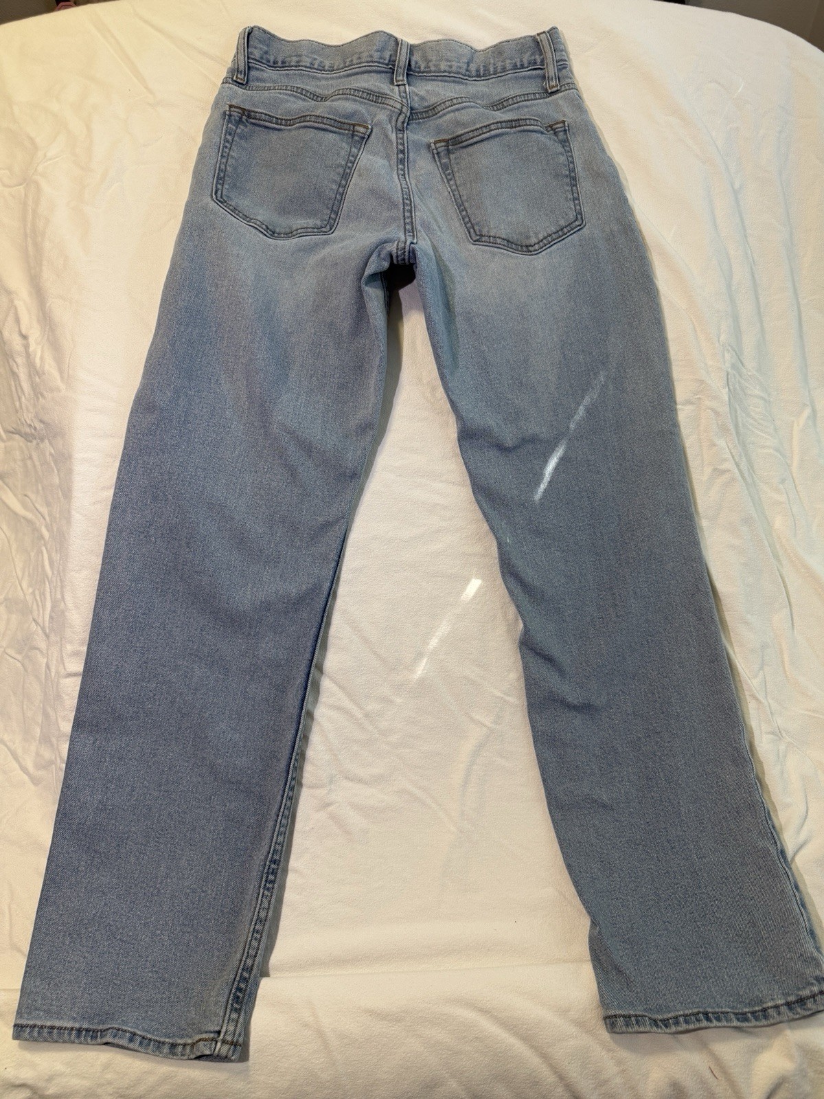 Old Navy Men’s Straight Fit Light Blue Wash Built In Flex Denim Jeans Sz 28×30