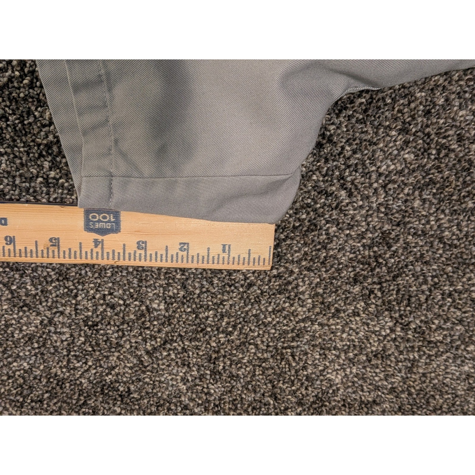 Towncraft Mens Light Gray Elastic Waist Easy Care Stain Release Chino Shorts 32W