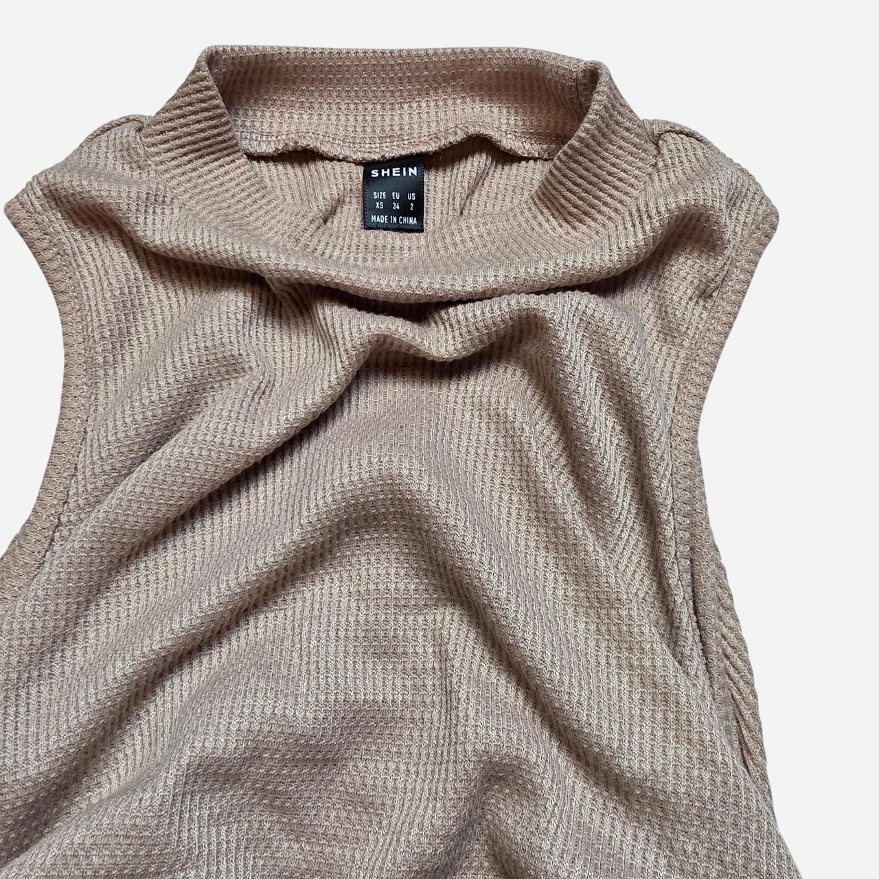 Taupe Ribbed Sleeveless Ruched Tanktop