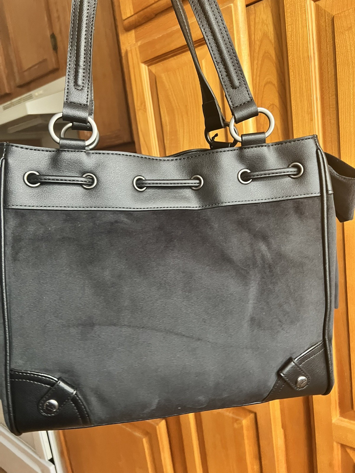 Juicy Couture Classic Juicy Lover Daydreamer Tote Key Bow Liquorice Black New