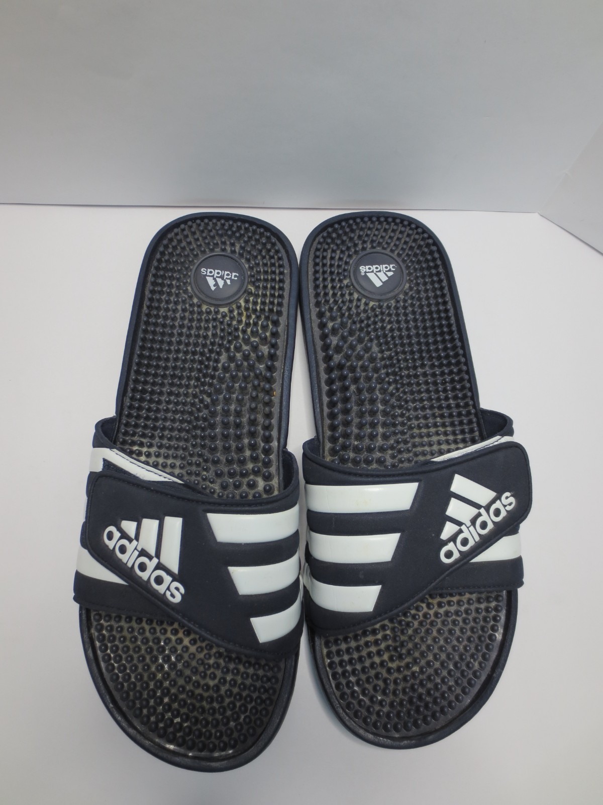 Adidas Adissage Slides – Navy/White – Men’s size 11 – Good Used Condition