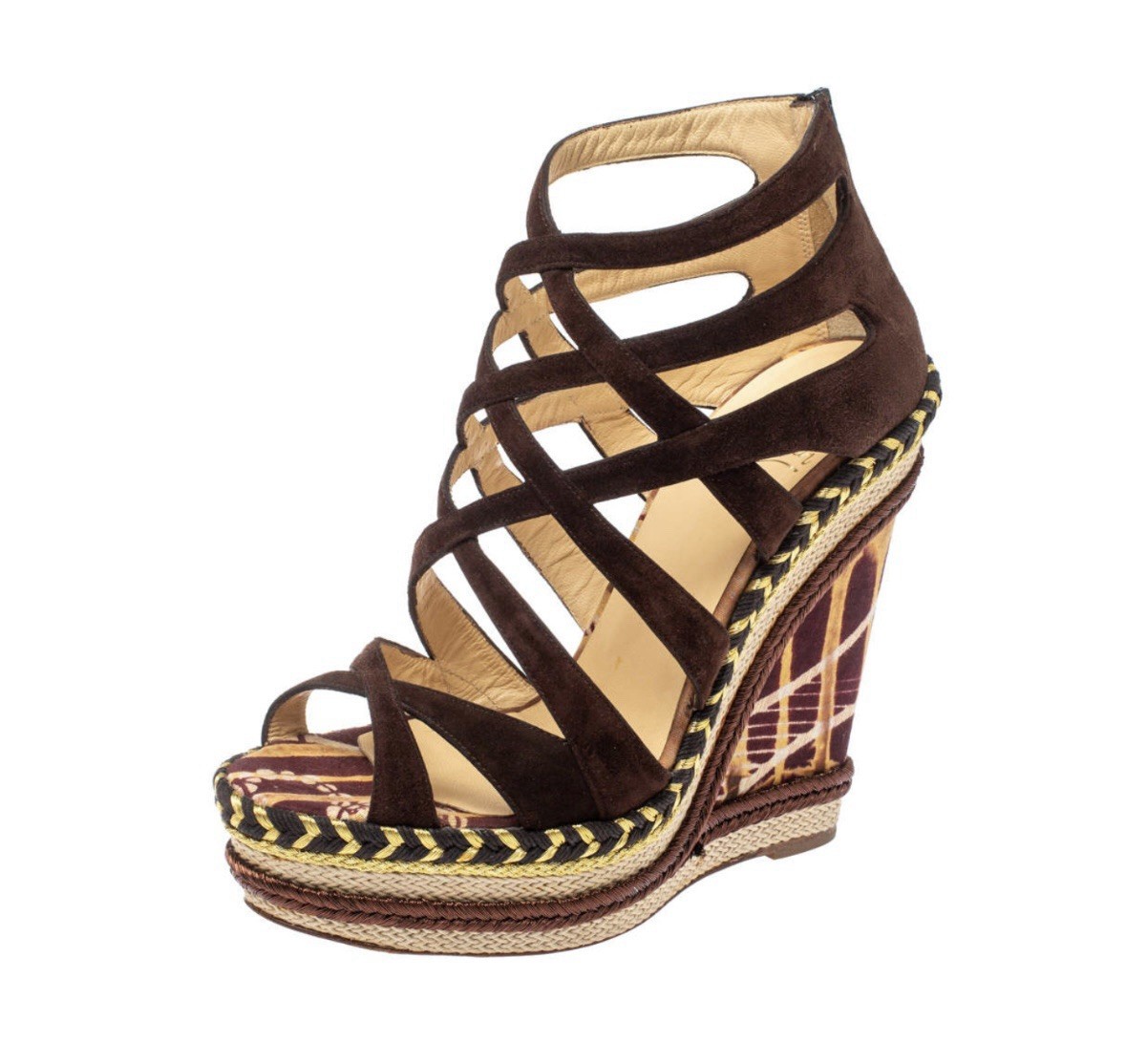 Christian Louboutin Tosca espadrilles wedges RETAIL 995
