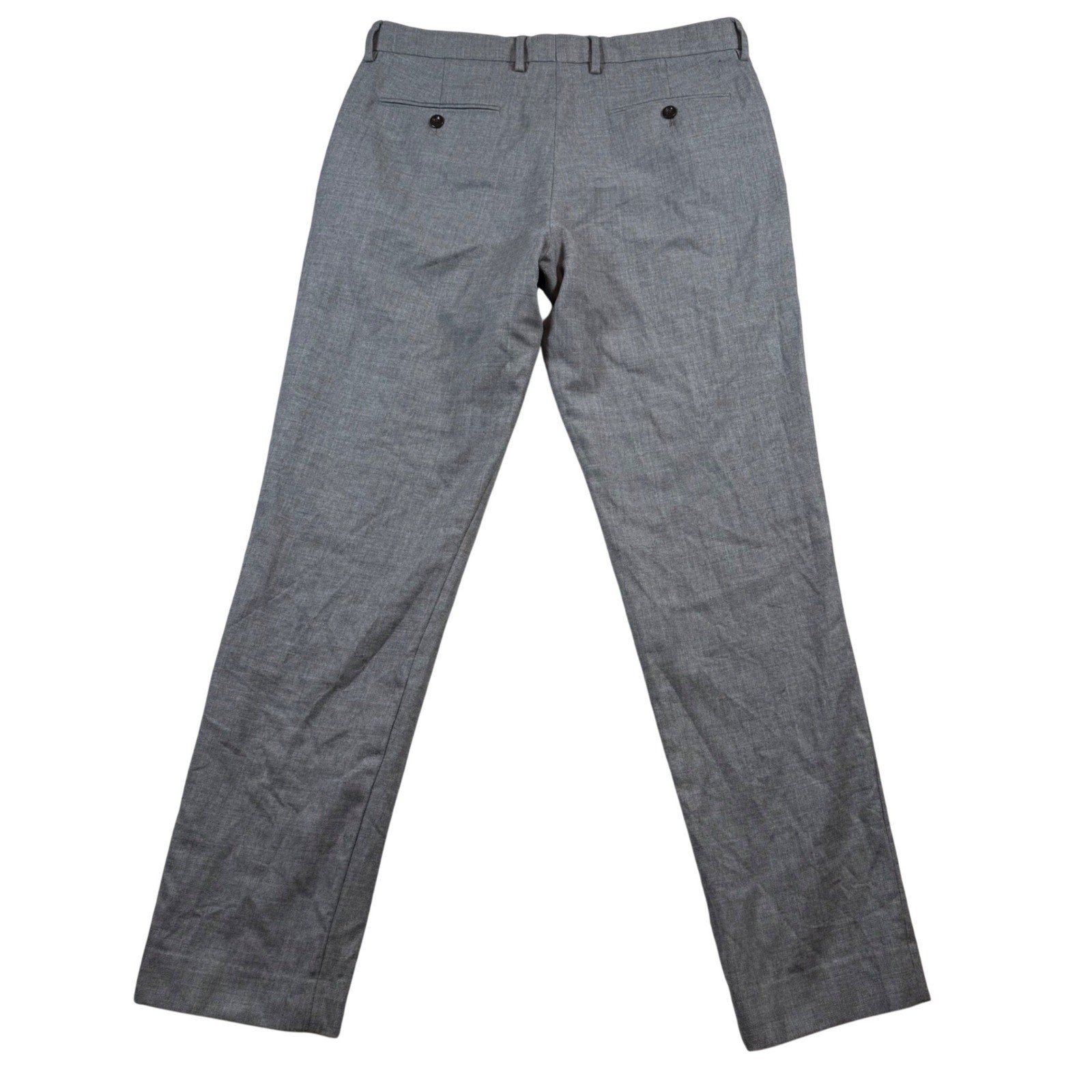 J.Crew Bowery Trousers Mens 32×32 Gray 100% Wool Classic Fit Dress Pants