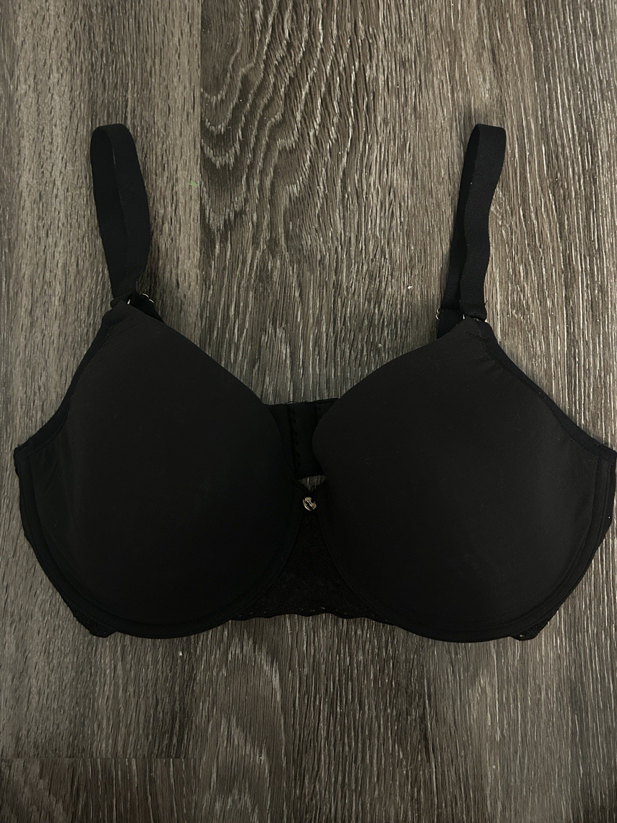 Natori Bliss Contour Bra Black Adjustable Straps 36DD