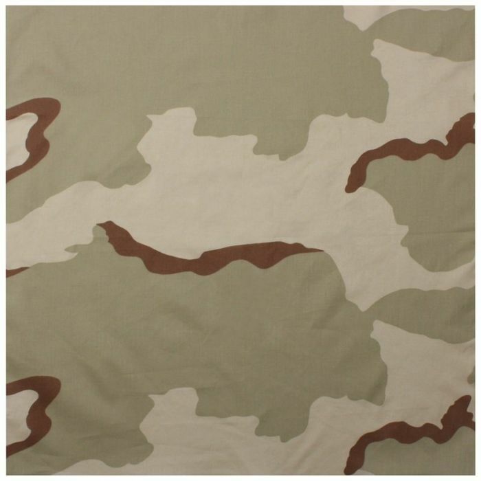 New Classic Camo Bandana – Desert Tri 22″ X 22″ Versatile Design 100% Cotton