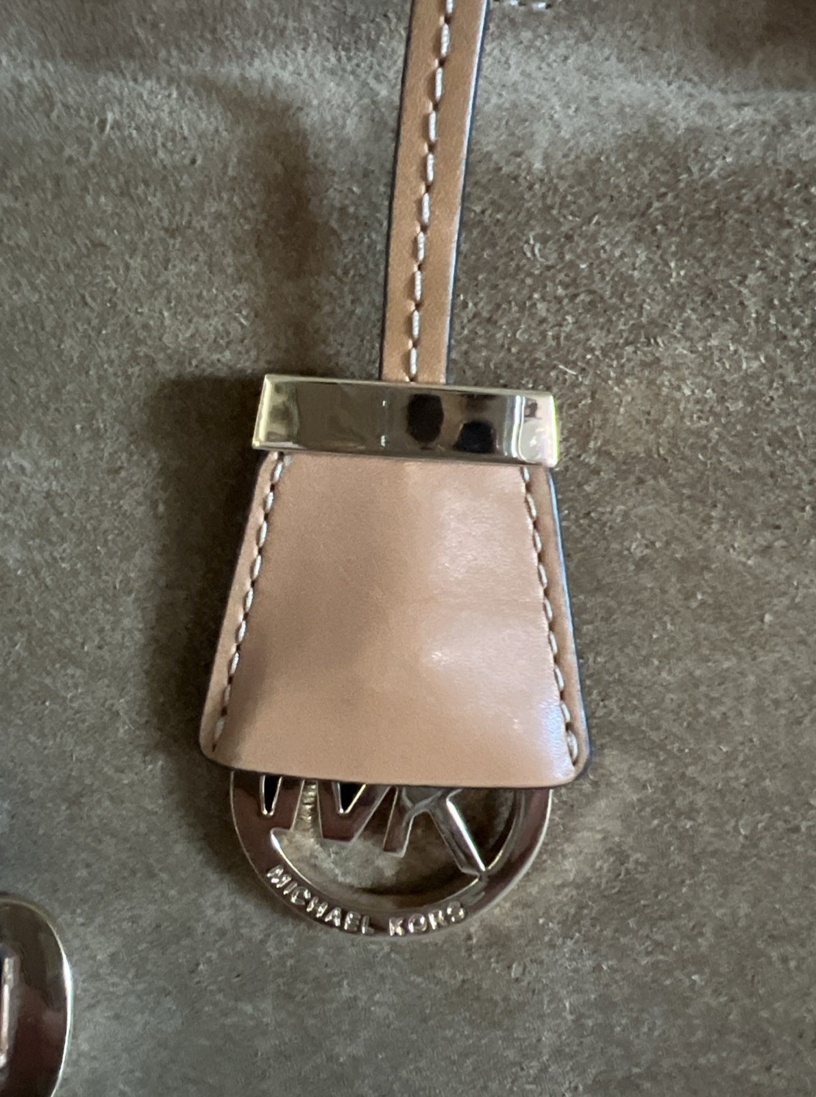 Michael Kors Tommy Suede Leather Vintage Messenger Bag Crossbody