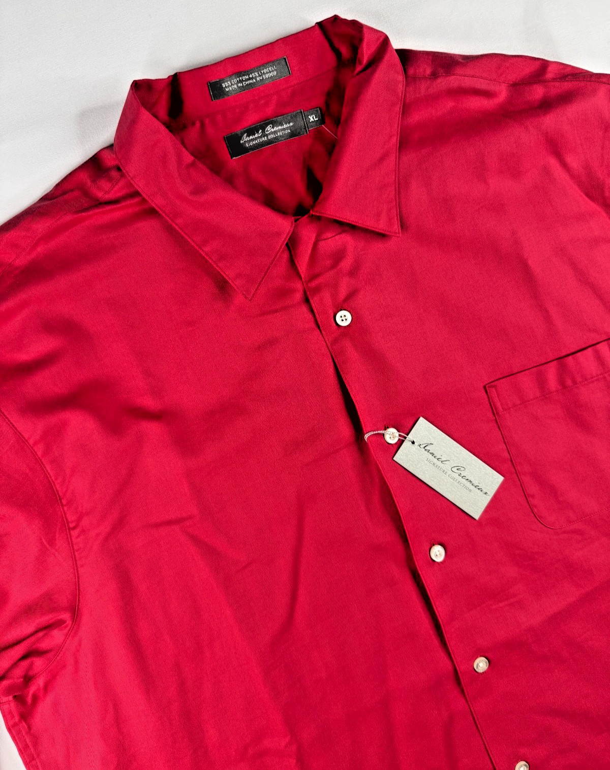 Daniel Cremieux NWT Signature Collection Red Button Up Shirt XL