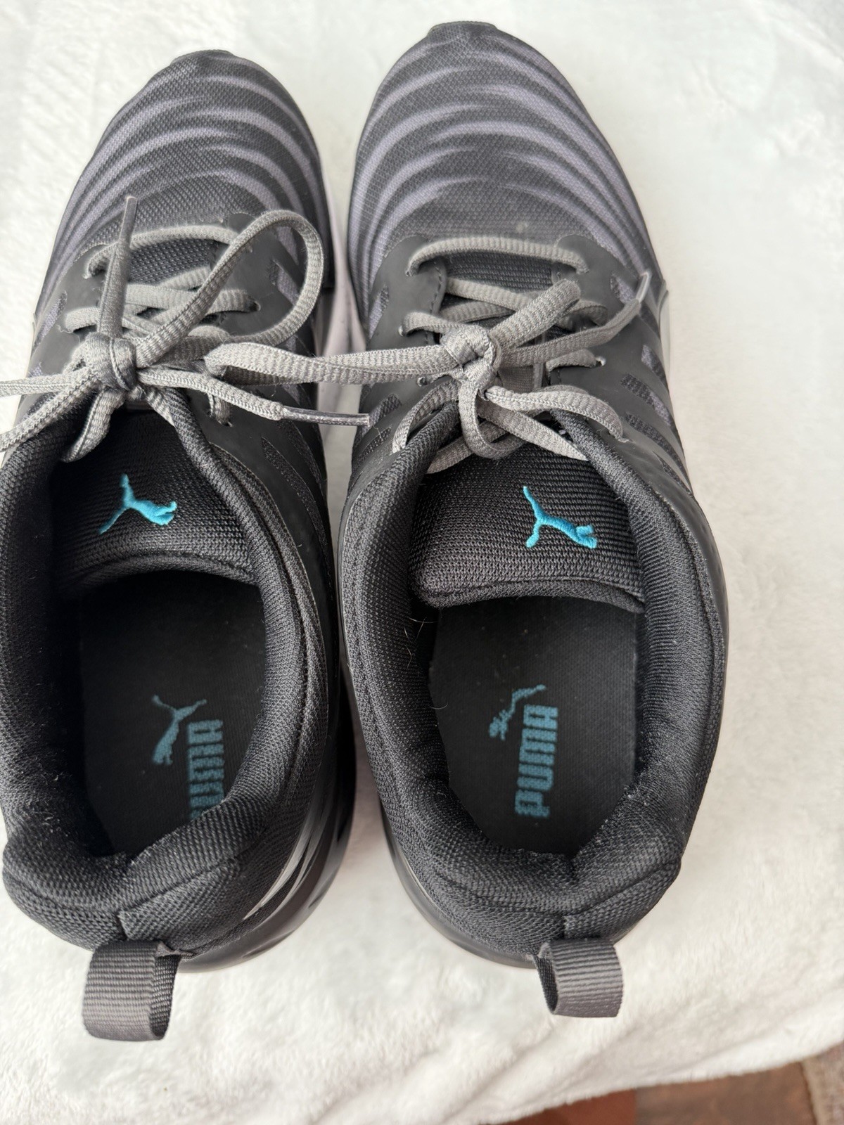 Puma Men’s Running Shoes Size 11.5 Black/Gray Athletic Sneakers