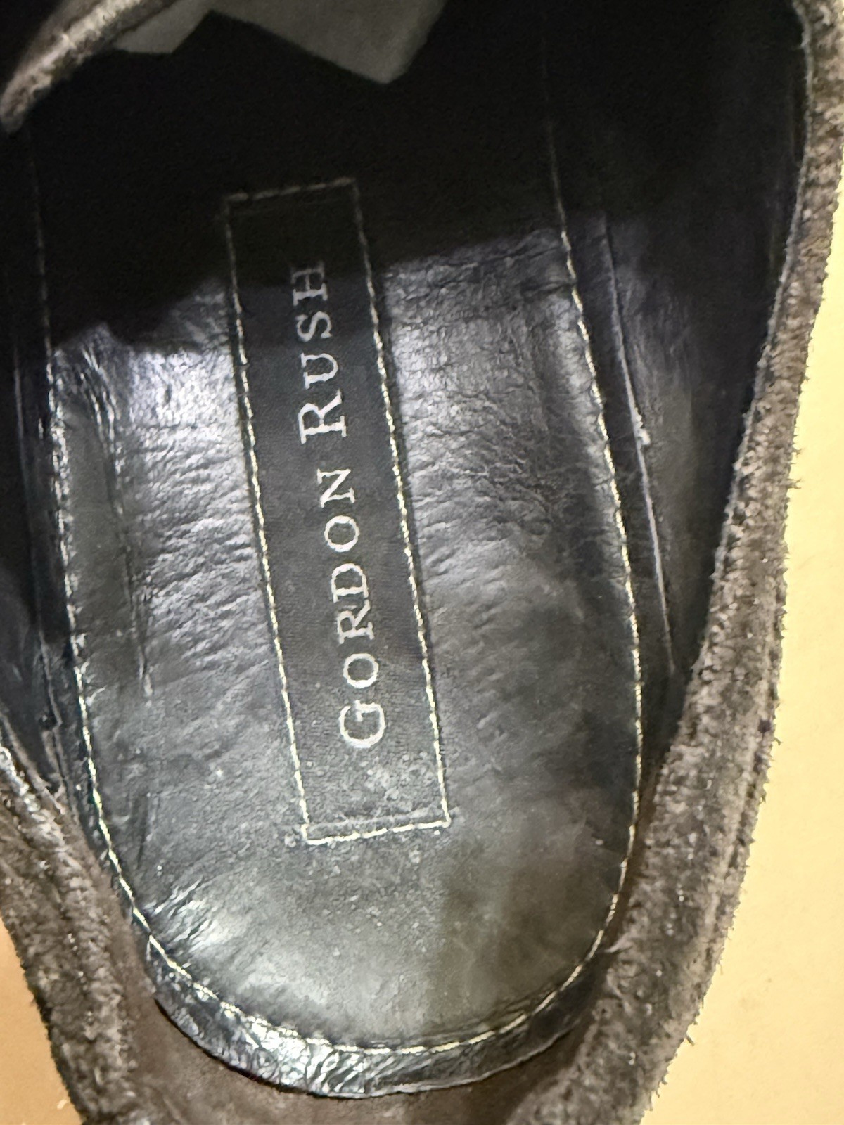 Gordon Rush Suede Coffee Brown Concord Wing Tip Casual Lace Up Shoes Size 10