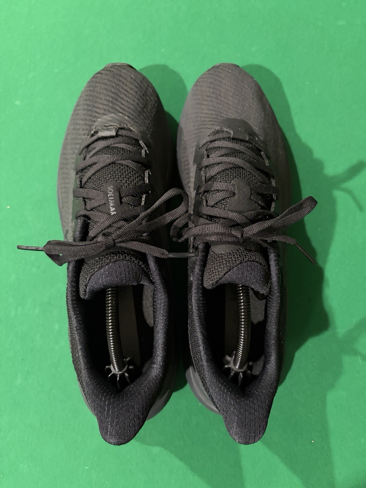 Hoka One One Solimar Men Size 11D Triple Black Running Shoe Sneaker 1123074 BBLC
