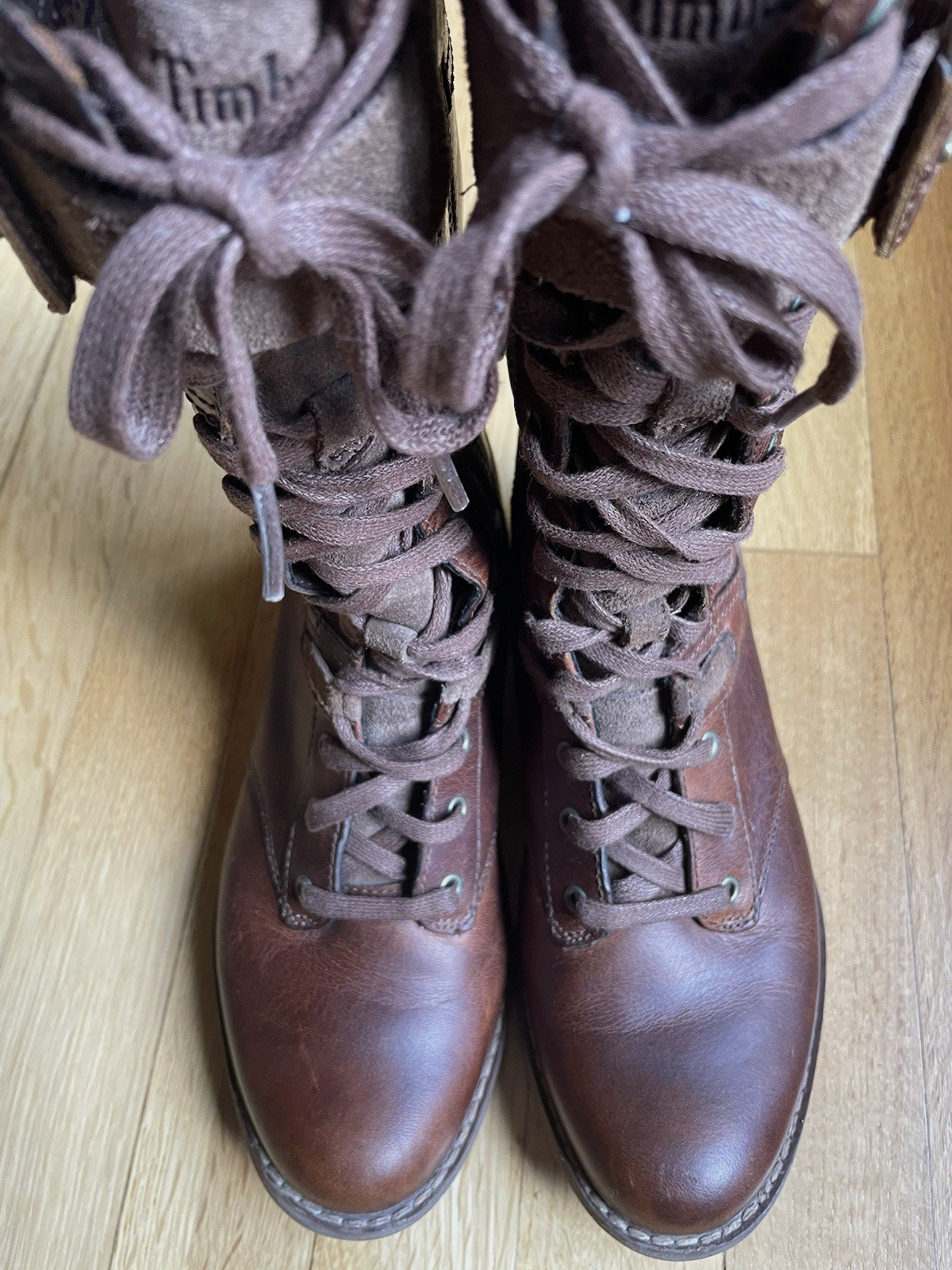 TIMBERLAND Earthkeepers Savin Hill Brown Full Zip Mid Calf Boots Size 6