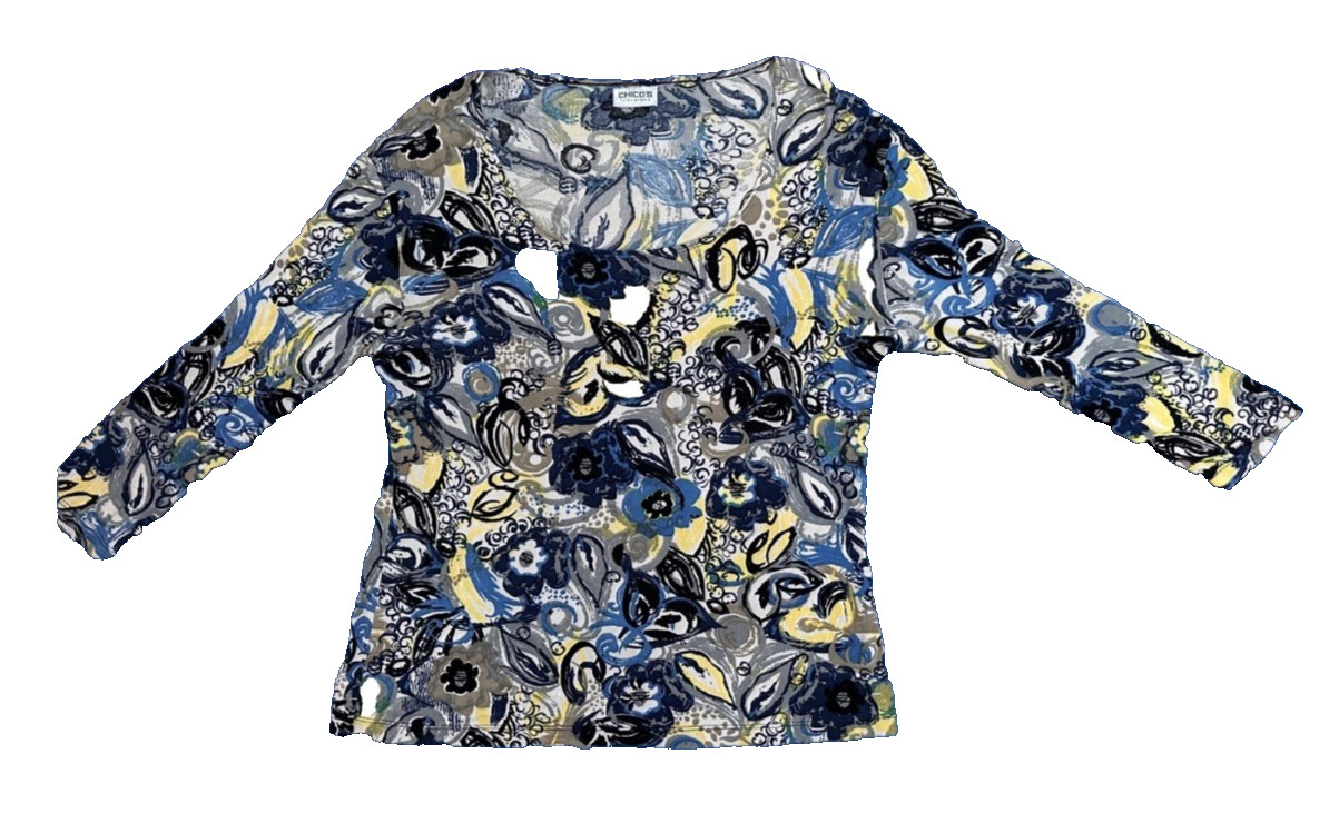 Comfortable & Cute “New” CHICO’s (3.5) XL/18 Long Sleeve Top