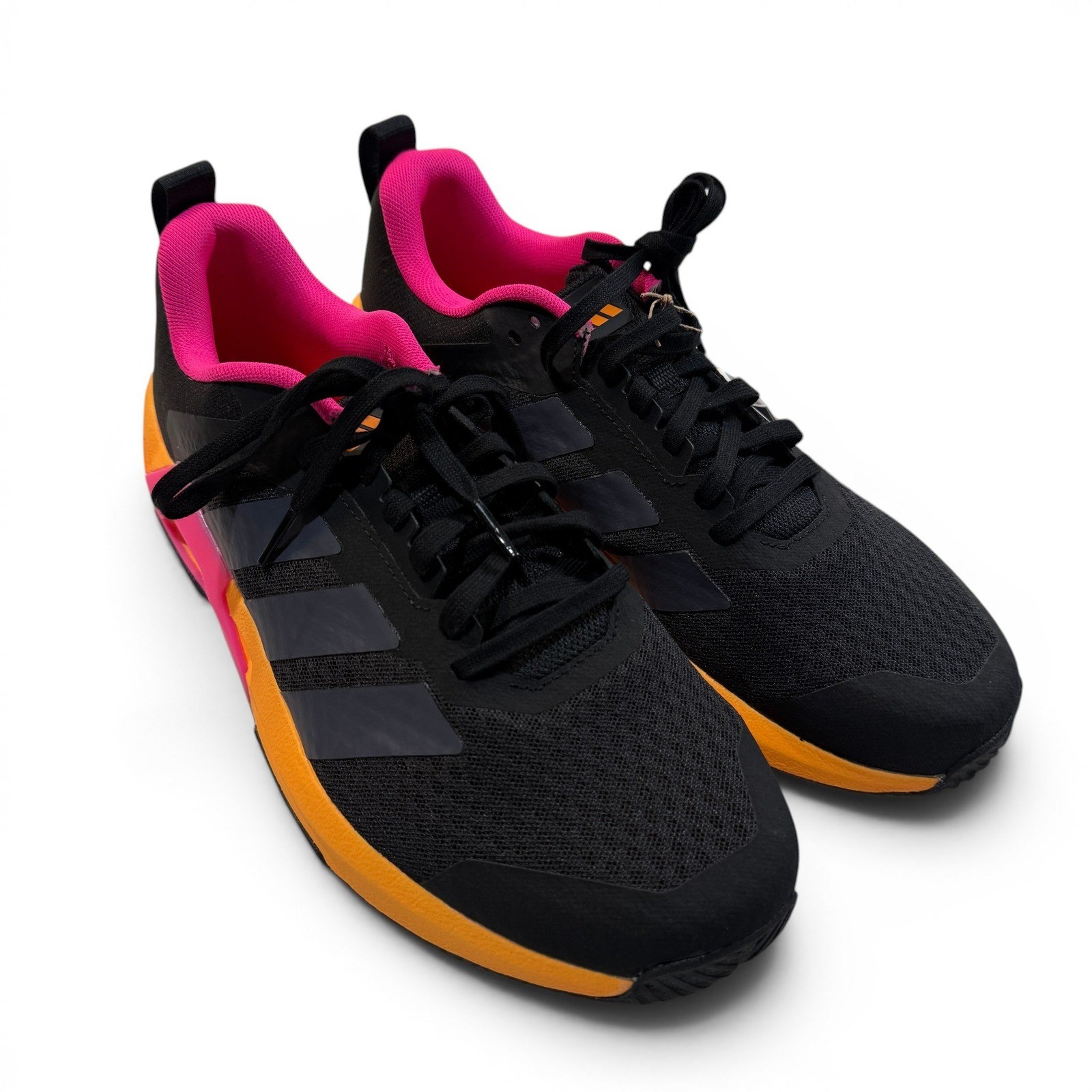 Adidas Mens Dropset Control Training Shoes Black Orange Pink KJ4207 Size 9.5 NEW