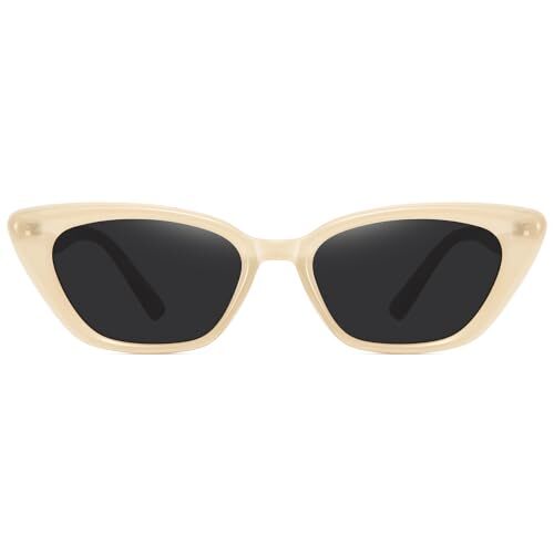 Cat Eye Sunglasses Womens Retro Narrow Trendy Polarized Sunglasses