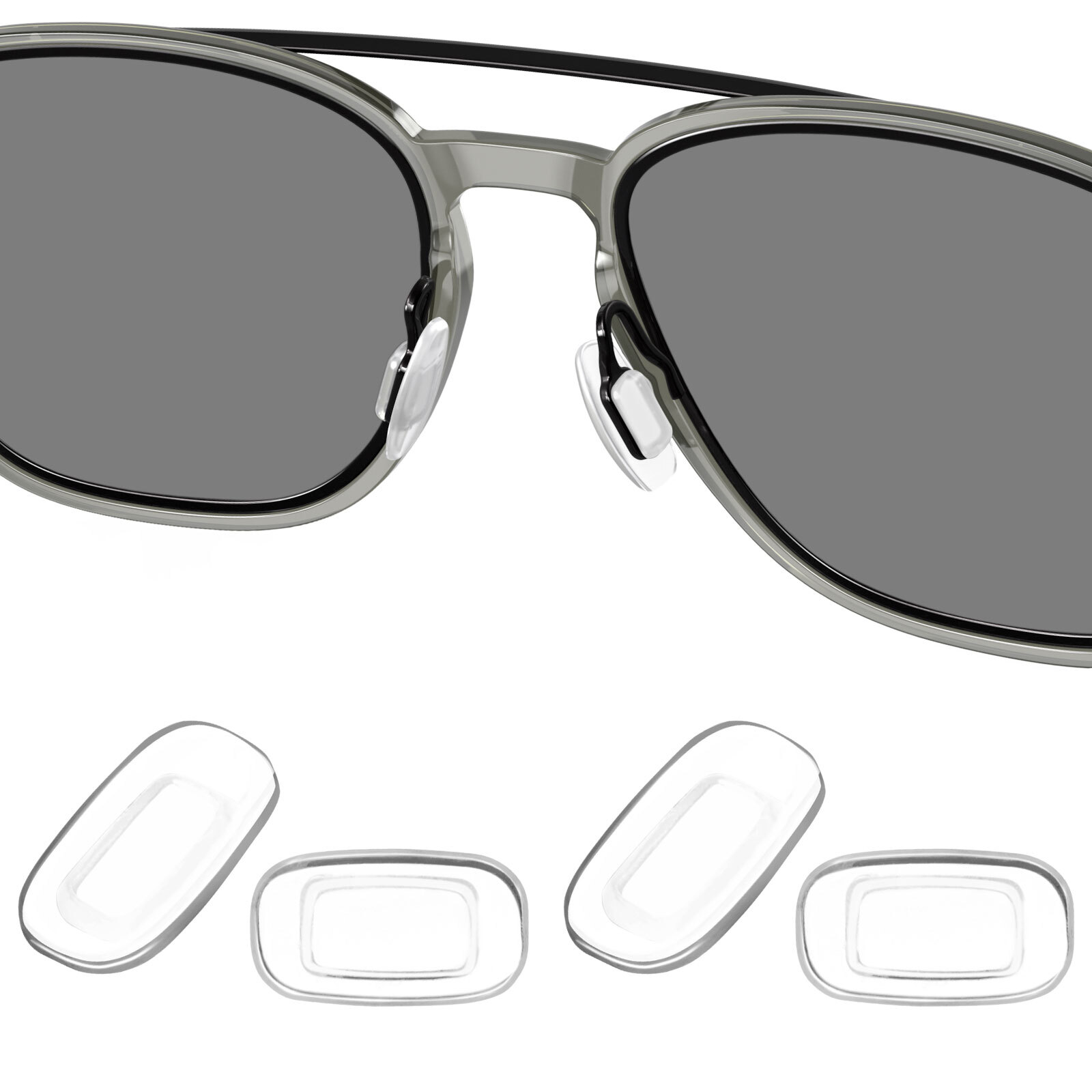 Silicone Replacement Crystal Clear Nose Piece For-Costa Del Cocos/ Seven Mile