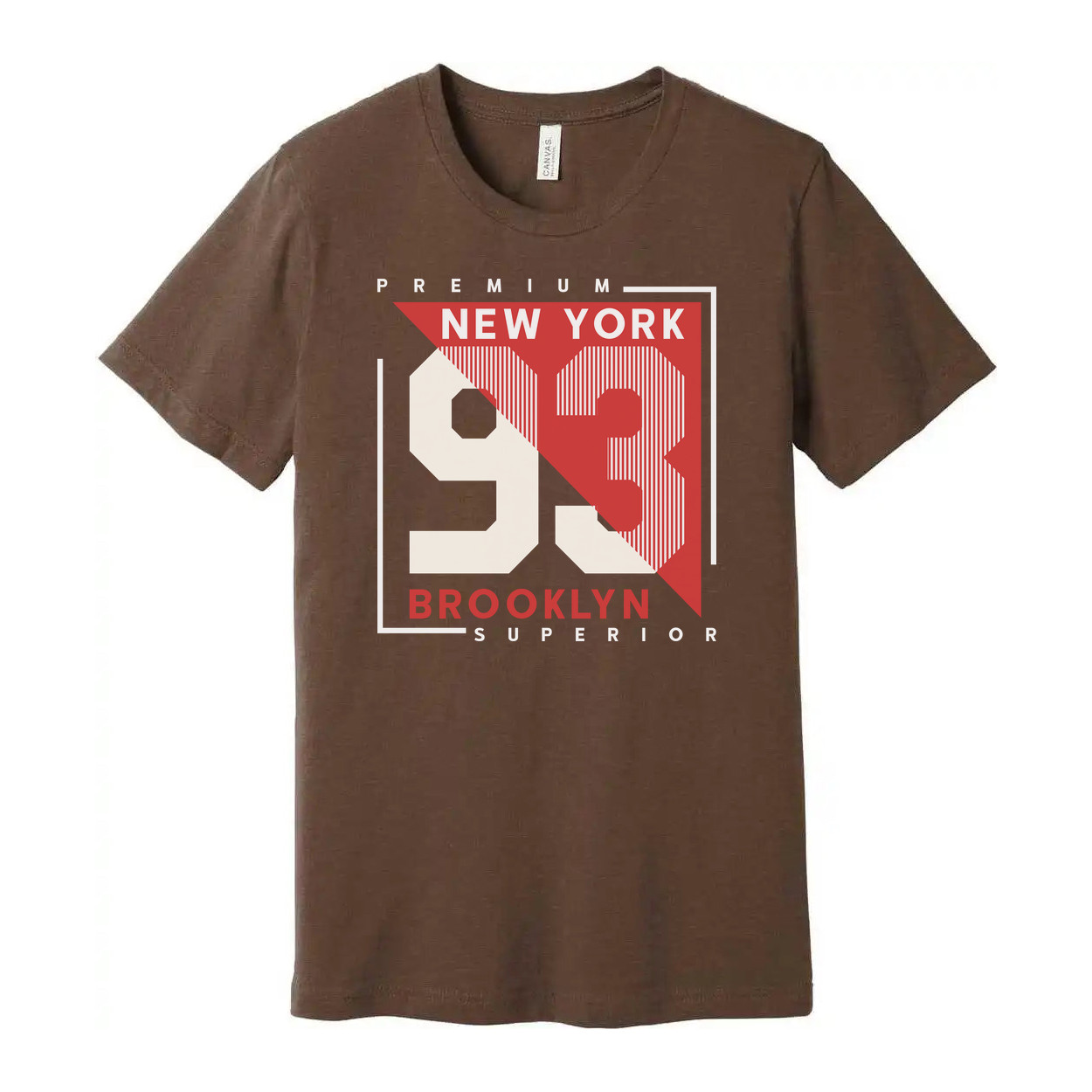 Premium New York 93 Graphic T Shirt With Brooklyn Superior Text Unisex Short Sle