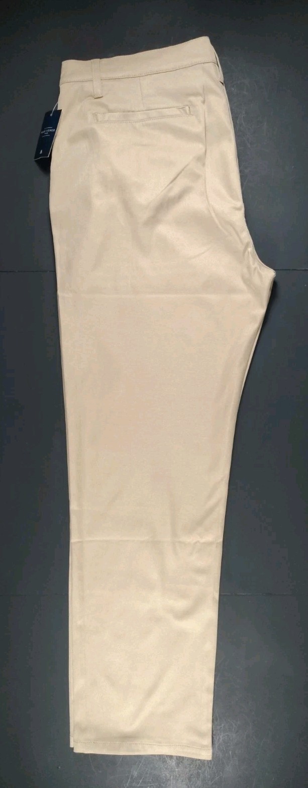 MARC ASHER-NWT-Men’s Sandstone Straight Fit Flat Front Chino Pants-Size 38W/32L