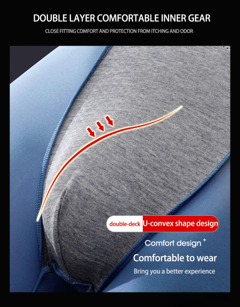 Antibacterial Middle Waist Quadrate Pants Sexy Comfortable Men’s Underwear